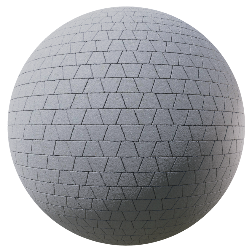 Patterned trapezoidal pavement